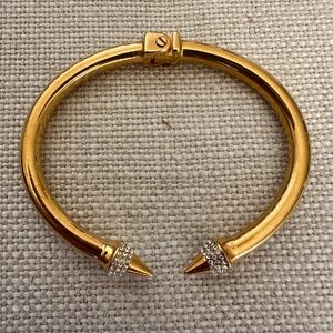 VITA FEDE Mini Titan Cuff Crystal Bracelet M Medium Gold